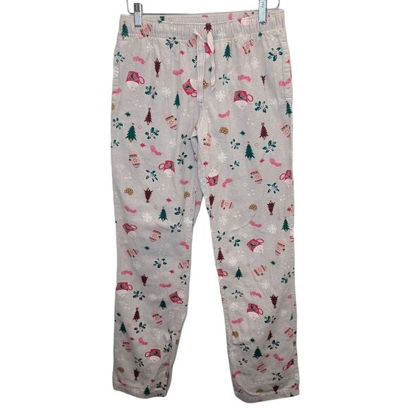 Old Navy Women's Printed Flannel Hot Cocoa Pajama Pants 100% Cotton S Tall - Picture 1 of 15